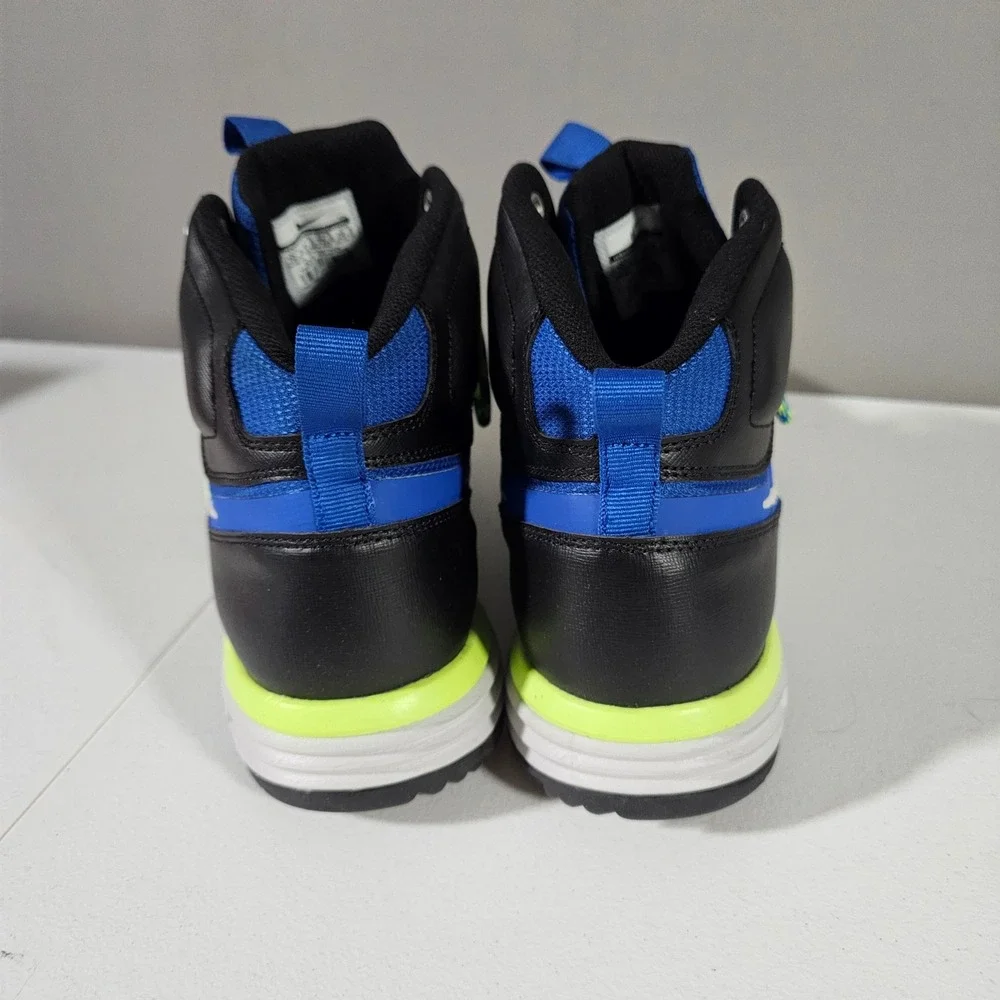 Nike Dual Fusion Hills Men 10.5 Blue Black Hiking Boots 654864-047